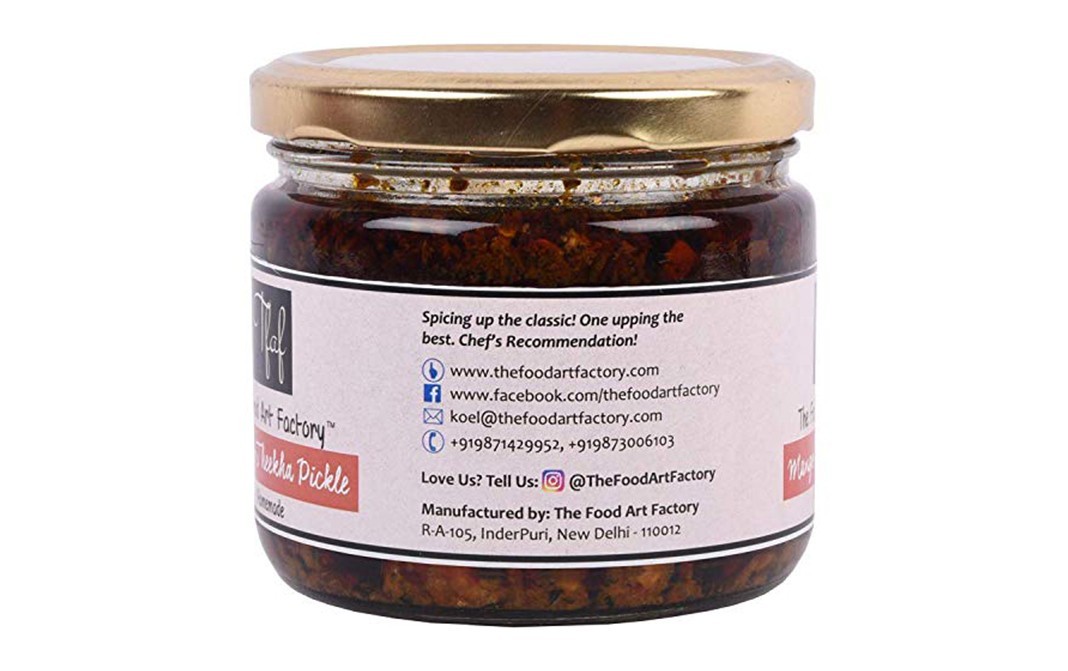 The Food Art Factory Mango Theekha Pickle    Glass Jar  300 grams